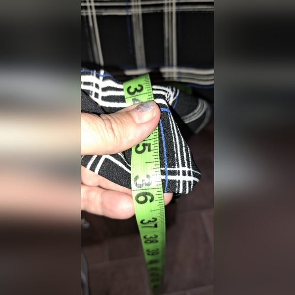 Ladies Asos Black/white Long Line  Business Blazer Jacket Snap Closure Size 6 - Picture 10 of 11